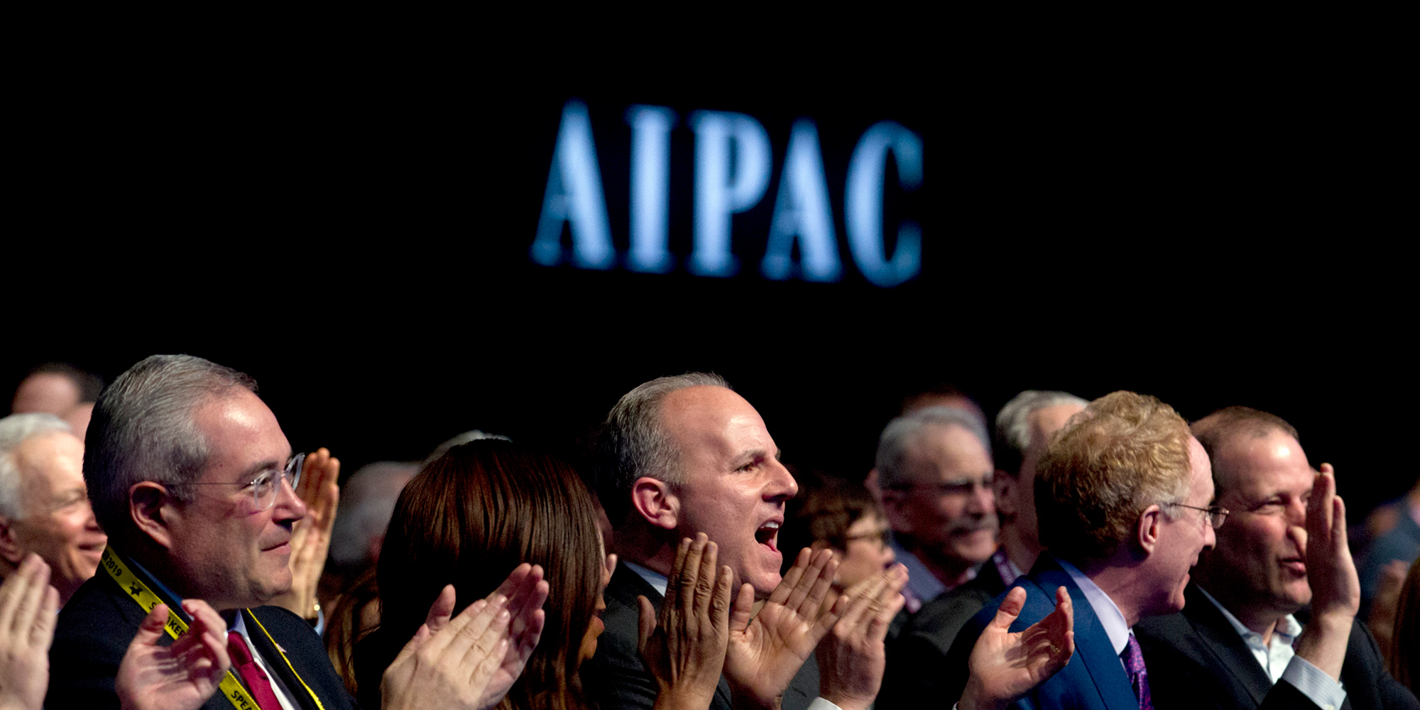 People applauds as Speaker of the House Nancy Pelosi, D-Calif. speaks at the 2019 American Israel Public Affairs Committee (AIPAC) policy conference, at Washington Convention Center, in Washington, Tuesday, March 26, 2019.